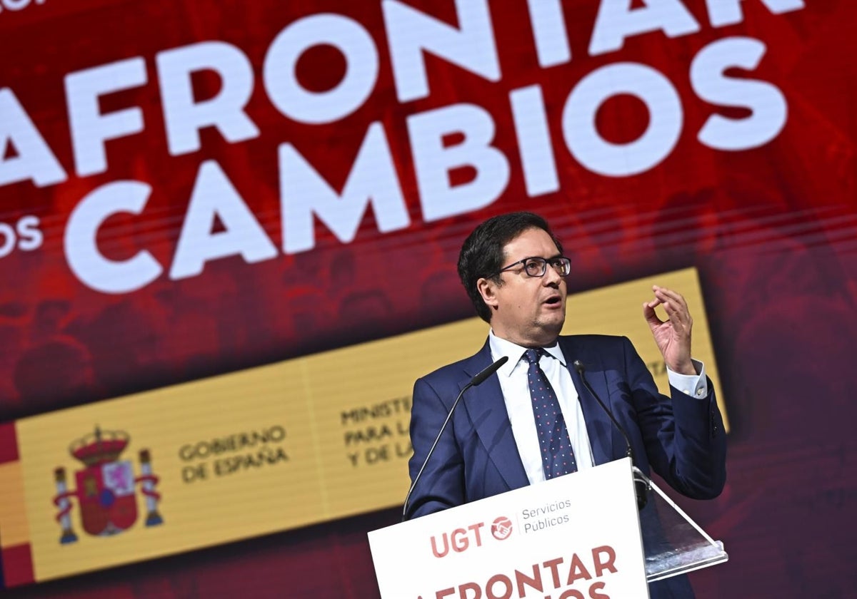 El ministro de Función Pública interviene en el 2º Congreso de la Federación de Servicios Públicos de UGT